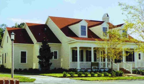 Plastic lumber used on residential homes