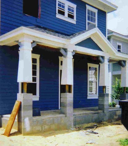 Plastic Lumber used to trim out columns